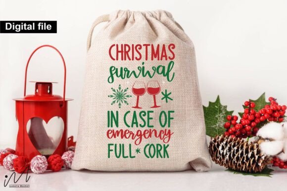 Christmas Survival Wine Bag SVG Review