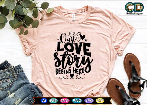 Free OUR LOVE STORY BEGINS HERE T-shirt Review