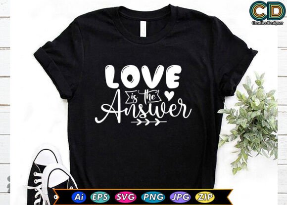 LOVE is the ANSWER Valentine T-shirt Review