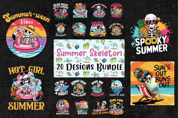 Review: Summer Skeleton SVG Bundle for Embroidery