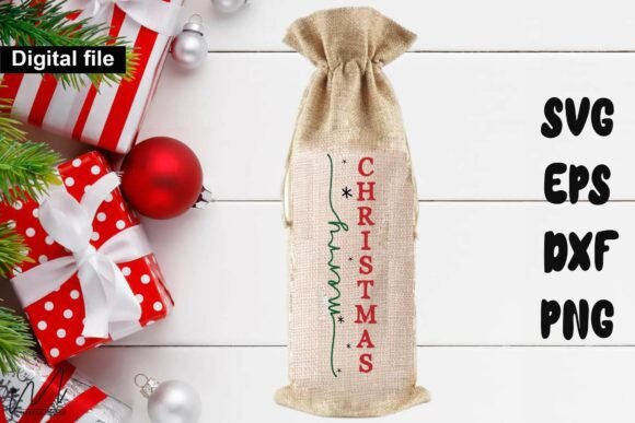 Reviewing the Christmas Wine Bag SVG for Embroidery