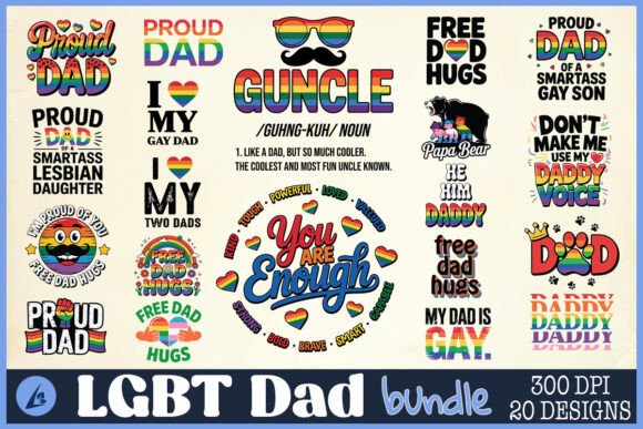 Reviewing the LGBT Dad SVG Bundle for Embroidery